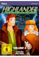 Highlander - Die Zeichentrickserie, Vol. 3 / Weitere 12 Folgen der kultigen Abenteuerserie (Pidax Animation)  [2 DVDs] DVD-Cover
