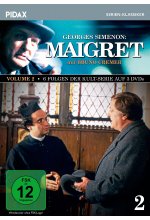 Maigret, Vol. 2 / Weitere 6 Folgen der Kult-Serie mit Bruno Cremer nach dem Romanen von Georges Simenon (Pidax Serien-Kl DVD-Cover