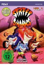 Street Sharks, Vol. 1 / Die ersten 13 Folgen der Zeichentrickserie mit beiden deutschen Synchronfassungen (Pidax Animati DVD-Cover