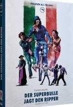 Der Superbulle jagt den Ripper - Mediabook - Cover C - Limited Edition auf 150 Stück - Violenza All' Italiana Blaue Edit Blu-ray-Cover