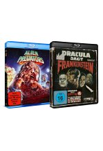 Alien Predators + Dracula jagt Frankenstein -  Limited Horror Bundle - 2 BLU-RAY Set - UNCUT!  [2 BRs] Blu-ray-Cover