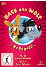Hase und Wolf - Alle 16 Original-Episoden - plus 8 Bonus-Episoden (Nu Pagadi! / Na warte!) (DEFA Filmjuwelen) (2 DVDs) DVD-Cover